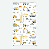 Aperturee Aperturee Under Construction Excavator Baby Shower Rectangle Backdrop